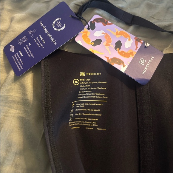 Honeylove “Runway” Mid Thigh Bodysuit NWT 1X - Picture 8 of 8